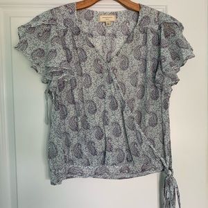 Anthropologie ‘Hedera’ Wrap Blouse